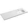 Sapho ARECA umývadlo 141x51,5cm, liaty mramor, pravé, biela AC141R Sapho ARECA umývadlo 141x51,5cm, liaty mramor, pravé, biela AC141R