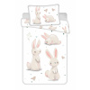 Jerry Fabrics Posteľná bielizeň Rabbits baby 100x135, 40x60 cm Jerry Fabrics Posteľná bielizeň Rabbits baby 100x135, 40x60 cm