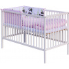 Dětská postýlka s kompletní výbavou Scarlett 120 x 60 cm - Panda - růžová Dětská postýlka s kompletní výbavou Scarlett 120 x 60 cm - Panda - růžová