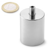 Neodymový magnetický úchyt valec Ø 32 v. 40 mm, závitový čap M8, sila 34 kg Neodymový magnetický úchyt valec Ø 32 v. 40 mm, závitový čap M8, sila 34 kg