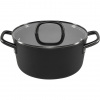ZWILLING Milano Kochtopf mit Glasdeckel 24 cm, schwarz ZWILLING Milano Kochtopf mit Glasdeckel 24 cm, schwarz