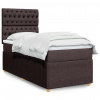 Box spring postel s matrací tmavě hnědá 100 x 200 cm textil 3294277 Box spring postel s matrací tmavě hnědá 100 x 200 cm textil 3294277