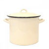 Hrniec smalt + pokr. 21cm/6L bez dekoru, béžový Hrniec smalt + pokr. 21cm/6L bez dekoru, béžový