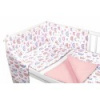Baby Nellys 3-dielna sada Mantinel s obliečkami - Dúha, pastelová s potlačou/púdrova Baby Nellys 3-dielna sada Mantinel s obliečkami - Dúha, pastelová s potlačou/púdrova