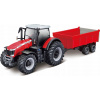 Bburago Farm Traktor Massey FERGUSSON 8740S Tractor with Trailer 1:50 Bburago Farm Traktor Massey FERGUSSON 8740S Tractor with Trailer 1:50