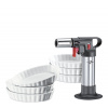 KÜCHENPROFI Deluxe – súprava na creme brulee 7 ks horák + 6 porcelánových misiek KÜCHENPROFI Deluxe – súprava na creme brulee 7 ks horák + 6 porcelánových misiek