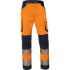 Delta Plus M2PA3STRHVS Reflexné strečové nohavice fluo oranžová/čierna M Delta Plus M2PA3STRHVS Reflexné strečové nohavice fluo oranžová/čierna M