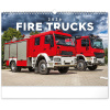 NOTIQUE Nástenný Hasičské vozidlá 48 x 33 cm 2026 NOTIQUE Nástenný Hasičské vozidlá 48 x 33 cm 2026