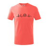 EKG baseball loptička - Tričko detské bavlnené - 146 cm/10 rokov ( Korálová ) EKG baseball loptička - Tričko detské bavlnené - 146 cm/10 rokov ( Korálová )