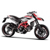 Maisto Ducati Hypermotard SP, Bílá 1:18 Maisto Ducati Hypermotard SP, Bílá 1:18