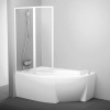 Ravak Vanová zástěna Supernova 160x160 cm bílá 76L90100Z1 Ravak Vanová zástěna Supernova 160x160 cm bílá 76L90100Z1