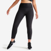 DOMYOS Dámske 7/8 legíny s vysokým pásom na kardio fitness krátke a zoštíhľujúce čierne XS (W26 L30) DOMYOS Dámske 7/8 legíny s vysokým pásom na kardio fitness krátke a zoštíhľujúce čierne XS (W26 L30)