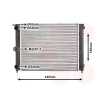 Chladič motora VAN WEZEL 58002038 Chladič motora VAN WEZEL 58002038