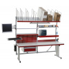 Baliace pracovisko elektrické Rocholz Basic SYSTEM FLEX, 2000x800x720-1120 mm, hliník biely/červená Baliace pracovisko elektrické Rocholz Basic SYSTEM FLEX, 2000x800x720-1120 mm, hliník biely/červená