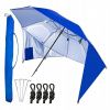 Plážový dáždnik gotel záhradný dáždnik SPEOT SCREE 3in1 250 cm odtiene modrej farby (Plážový dáždnik premietací stan 3in1 xxl) Plážový dáždnik gotel záhradný dáždnik SPEOT SCREE 3in1 250 cm odtiene modrej farby (Plážový dáždnik premietací stan 3in1 xxl)