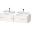 DURAVIT Happy D.2 Plus závesná skrinka pod dve umývadlá pod dosku, 4 zásuvky, 1600 x 550 x 408 mm, biela vysoký lesk, HP4964B2222 DURAVIT Happy D.2 Plus závesná skrinka pod dve umývadlá pod dosku, 4 zásuvky, 1600 x 550 x 408 mm, biela vysoký lesk, HP4964B2222