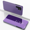 Knižkové puzdro Electroplating Mirror na Samsung Galaxy S24 Ultra 5G - Fialovo modrá Knižkové puzdro Electroplating Mirror na Samsung Galaxy S24 Ultra 5G - Fialovo modrá