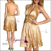 Žluto zlaté koktejlové šaty Žluto zlaté koktejlové šaty