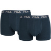 Fila MAN BOXERS 2 PACK tmavo modrá,sivá Pánske boxerky L Fila MAN BOXERS 2 PACK tmavo modrá,sivá Pánske boxerky L