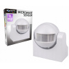PIR senzor pohybu 180 st., biely, nástenný, pre LED PIR senzor pohybu 180 st., biely, nástenný, pre LED