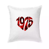 1975 v srdci - Vankúš 50x50 - 50x50 - Vrátane výplne ( Biela ) 1975 v srdci - Vankúš 50x50 - 50x50 - Vrátane výplne ( Biela )