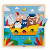 Dřevěné vkládací puzzle - Loďka (Dřevěné hračky od firmy DJECO) Dřevěné vkládací puzzle - Loďka (Dřevěné hračky od firmy DJECO)