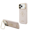 Guess PU Grained 4G Logo Stand Camera Frame zadný kryt pre iPhone 17 Pro Max Pink Guess PU Grained 4G Logo Stand Camera Frame zadný kryt pre iPhone 17 Pro Max Pink