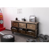 Bighome - STEEL Príborník Mango 150x44x80 hnedý, lakovaný Bighome - STEEL Príborník Mango 150x44x80 hnedý, lakovaný