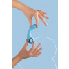 Modrý flexibilný vibrátor pre stimuláciu bodu G BraveryAward 12cm Modrý flexibilný vibrátor pre stimuláciu bodu G BraveryAward 12cm