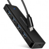 AXAGON HUE-C1C, 4x USB 5Gbps TRAVEL hub, USB-C napájecí konektor, kabel USB-C 19cm AXAGON HUE-C1C, 4x USB 5Gbps TRAVEL hub, USB-C napájecí konektor, kabel USB-C 19cm