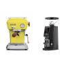 Ascaso Dream PID, Sun Yellow + Eureka Atom W 65 Casa, black Ascaso Dream PID, Sun Yellow + Eureka Atom W 65 Casa, black