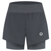 ROGELLI ESSENTIAL dámske športové šortky 2v1, sivá Veľkosť: M ROGELLI ESSENTIAL dámske športové šortky 2v1, sivá Veľkosť: M