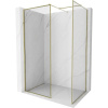 Mexen Kioto-F sprchová stena Walk-in s rámom 120 x 105 cm, priehľadná 8 mm, zlatá - 800-120-202-04-50-105 Mexen Kioto-F sprchová stena Walk-in s rámom 120 x 105 cm, priehľadná 8 mm, zlatá - 800-120-202-04-50-105