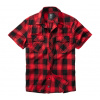 Brandit Check košeľa s krátkymi rukávmi, červená/čierna - 4XL Brandit Check košeľa s krátkymi rukávmi, červená/čierna - 4XL