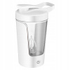 ELEKTRICKÝ PROTEINOVÝ SHAKER FĽAŠA 450 ml TRÉNINGOVÝ BLENDER FĽAŠA BIELA ELEKTRICKÝ PROTEINOVÝ SHAKER FĽAŠA 450 ml TRÉNINGOVÝ BLENDER FĽAŠA BIELA