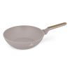 Pánev WOK s titanovým povrchem a poklicí 28 cm 28 cm Taupe Nordic Collection BH-8334 Pánev WOK s titanovým povrchem a poklicí 28 cm 28 cm Taupe Nordic Collection BH-8334