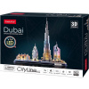 CUBICFUN Svietiace 3D puzzle CityLine panorama: Dubaj 182 dielikov CUBICFUN Svietiace 3D puzzle CityLine panorama: Dubaj 182 dielikov