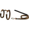 Nylonový postroj s vodítkom pre mačky RED DINGO hnedý Nylonový postroj s vodítkom pre mačky RED DINGO hnedý