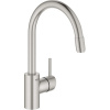 GROHE Concetto páková drezová batéria s vyťažiteľným výtokom, výška výtoku 214 mm, Supersteel, 32663DC3 GROHE Concetto páková drezová batéria s vyťažiteľným výtokom, výška výtoku 214 mm, Supersteel, 32663DC3