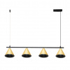 EUlight by MILAGRO Závesné svietidlo Cone, 4x zlaté/čierne kovové tienidlo, b EUlight by MILAGRO Závesné svietidlo Cone, 4x zlaté/čierne kovové tienidlo, b