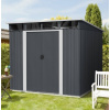 BestBerg záhradný domček ZD-808AW / 5,6 m² / 236 × 238 × 203 cm / antracitová/biela BestBerg záhradný domček ZD-808AW / 5,6 m² / 236 × 238 × 203 cm / antracitová/biela