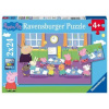 RAVENSBURGER Prasátko Peppa ve škole 2x24 dielov RAVENSBURGER Prasátko Peppa ve škole 2x24 dielov