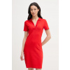 Tommy Hilfiger šaty bavlnené s elastanom WW0WW42567 červená XXS Tommy Hilfiger šaty bavlnené s elastanom WW0WW42567 červená XXS