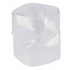Sklenené tienidlo pre stropnú stolovú lampu, valcované štvorcové, priehľadné Sklenené tienidlo pre stropnú stolovú lampu, valcované štvorcové, priehľadné