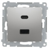 Kontakt-Simon Nabíječka Simon 54 USB C+A (modul), 30 W, 230 V matně stříbrná DEC2CAQ.01/43 Kontakt-Simon Nabíječka Simon 54 USB C+A (modul), 30 W, 230 V matně stříbrná DEC2CAQ.01/43