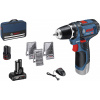 Bosch Professional GSR 12V-15 0615990G6L aku vrtací šroubovák 12 V 2 Ah, 4 Ah Li-Ion vč. 2x aku, vč. nabíječky, vč. příslušenství, taška Bosch Professional GSR 12V-15 0615990G6L aku vrtací šroubovák 12 V 2 Ah, 4 Ah Li-Ion vč. 2x aku, vč. nabíječky, vč. příslušenství, taška