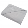 Detská froté osuška s výšivkou a kapuckou New Baby 100x100 sivá myška Detská froté osuška s výšivkou a kapuckou New Baby 100x100 sivá myška