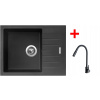Sinks Perfecto 650 Pureblack + Elasta S čierny matný Sinks Perfecto 650 Pureblack + Elasta S čierny matný