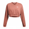 Under Armour UA Rival Terry OS Crop Crw-PNK 1382738-696 Under Armour UA Rival Terry OS Crop Crw-PNK 1382738-696