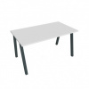 Rokovací stôl UNI A, 140x75,5x80 cm, biela/čierna Rokovací stôl UNI A, 140x75,5x80 cm, biela/čierna